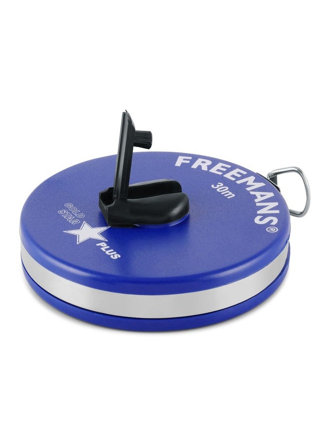 FREEMANS Goldstar Plus 30m:13mm Fibreglass Measuring Tape- 30m/100ft Multicolor || Case Reinforced With Stainless Steel Band || Durable Winding Mechanism Handle and Stainless Steel Mouth with End Hook - Image 4